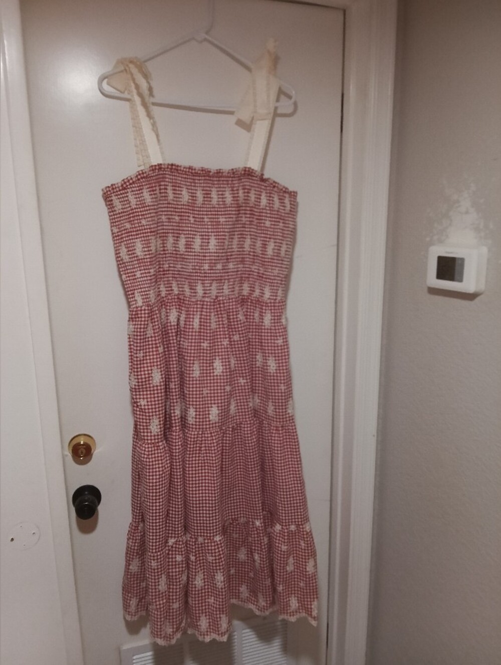 NWOT Red Gingham Dress